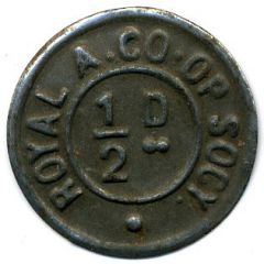 1/2 Penny - Royal Arsenal CS Kent
