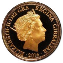 1/2 Sovereign - Elizabeth II 90th Birthday, Gold Piedfort
