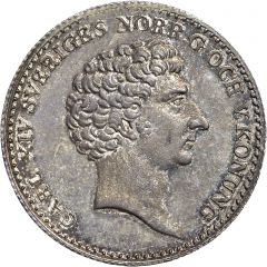 1/3 Riksdaler Banco - Carl XIV Johan Pattern strike