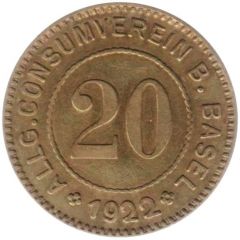 20 Rappen - General Consumers Association Basel
