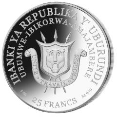 25 Francs Hippopotamus