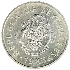 20 Rupees Fifth Anniversary Seychelles Monetary Authority