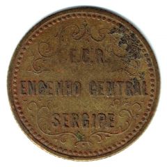 Plantation Token - E.C.R. Engenho Central Sergipe / Engenho Central Riachuelo