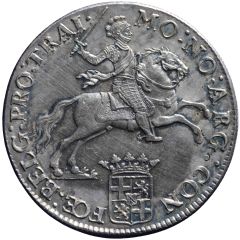 1 Ducaton `Zilveren Rijder` Piedfort at quadruple weight, date in cartouche, fivefold arms