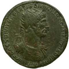 Dupondius - Hadrian PONT MAX TR POT COS FORT RED SC, Fortuna