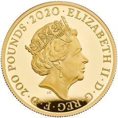 200 Pounds - Elizabeth II David Bowie, Gold Proof