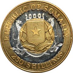 250 Shillings Wildlife of Somalia and East Africa