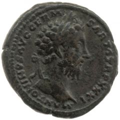As - Marcus Aurelius IMP VIII COS III FELICITATI AVG P P S C, Neptune