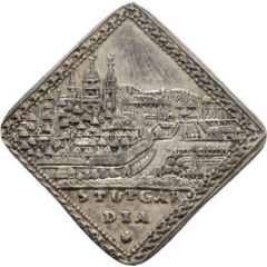 1 Ducat Klippe, Silver pattern strike