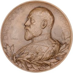 Medal King Edward VII Memorial Plaque, bronze