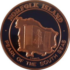 Medal - Tourist Dollar Norfolk Island - Pearl of the South Seas, Tourist Souvenir