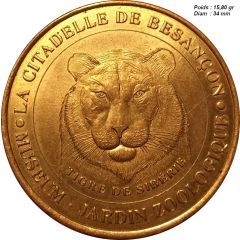 Monnaie de Paris Tourist Token - La citadelle de Besançon Jardin zoologique - Tigre de Sibérie