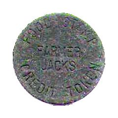 5 Cents - Food Stamp Credit Token Farmer Jack`s