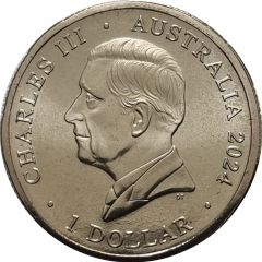1 Dollar - Charles III 1st Portrait - 2024 Australian Olympic Team