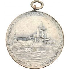 Hoisting the flag on SS `Belgrano`, `Pueyrredon` and `Sarmiento`