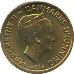 20 Kroner - Margrethe II Niels Bohr: Atomic model