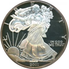 8 oz silver 2001 Giant Statehood Quarters