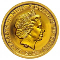 2 Dollars 50 Cents - Elizabeth II Pope John Paul II