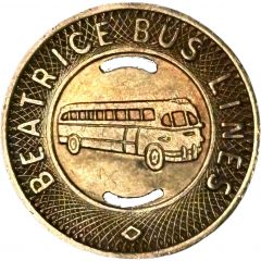 1 Fare - Beatrice Bus Lines Beatrice, Nebraska