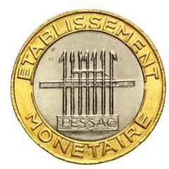 10 Francs trial strike, bimétallique