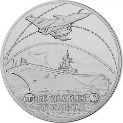 50 Euros Le Charles de Gaulle, silver