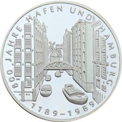 Medal - 800 Years of the port of Hamburg