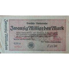20 000 000 000 Mark Deutsche Reichsbahn