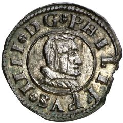 8 Maravedis - Felipe IV Segovia,billon milled
