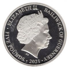 5 Pounds - Elizabeth II Decimalisation, Silver proof
