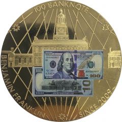 Token - 100 Dollars Banknote Benjamin Franklin