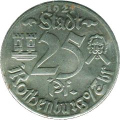 25 Pfennig - Rothenburg ob der Tauber Röder Tor