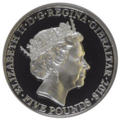 5 Pounds - Elizabeth II The Legend of Saint George - The Victor’s Embrace, Silver Piedfort