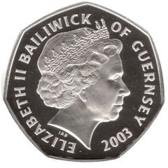 50 Pence - Elizabeth II Coronation Jubilee, Silver proof
