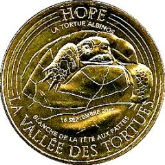 Monnaie de Paris Tourist Token - La vallée des tortues Hope La tortue Albinos