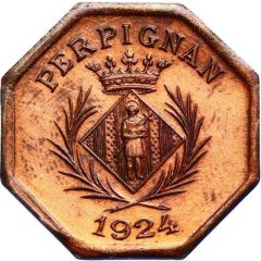 10 Centimes - Chambre Syndicale des Commerçants - Perpignan [66] Copper
