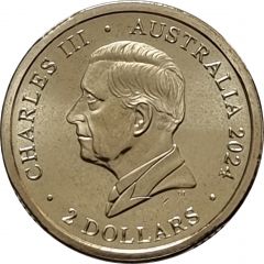 2 Dollars - Charles III 1st Portrait - Remembrance Day - War Animals