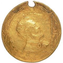 Ducat - Civil War Lincoln Token - Overstruck on an 1841 Netherlands Ducat