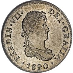 2 Reales - Fernando VII 2nd type