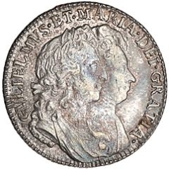 1 Shilling - William and Mary