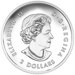 2 Dollars - Elizabeth II Canadian Wolf, 1⁄10 oz
