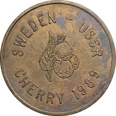 Token - Sweden and USSR Cherry Gaming 1989