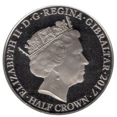 1/2 Crown - Elizabeth II Platinum Wedding