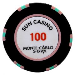 100 euros - Jeton de poker Sun Casino de Monte-Carlo