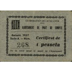 1 Peseta Prat de Comte