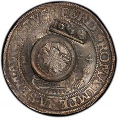 Jefimok Rouble - Alexey Mikhailovich Countermarked over `Eastern Friesland Thaler 1564`