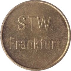 Supermarket deposit token - Pfandmarke STW. Frankfurt