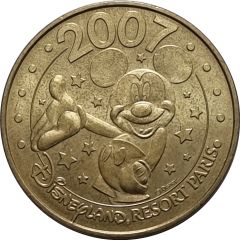 Monnaie de Paris Tourist Token - Disneyland Resort Paris 2007