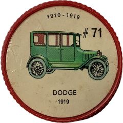 Token - Jell-O #71, Dodge