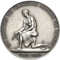 Medal - 100th anniversary of the State Academy of Technology in Chemnitz