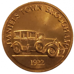 Franklin Mint - Collection of Antique Car Coins - Series 1 Daniels Town Brougham